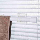 2Pcs Hooks Punch-free Curtain Rod Clip Hook Shower Curtain Rod Hanging Holder`