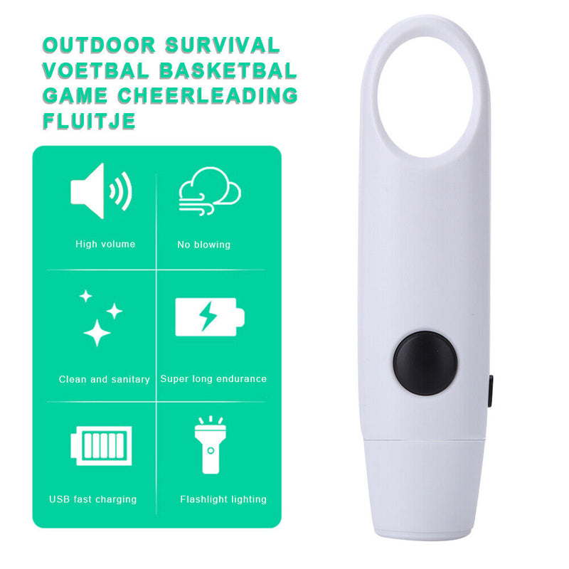 Practical Electric Whistle Referee Tones Football Game Whistle (White) Newly