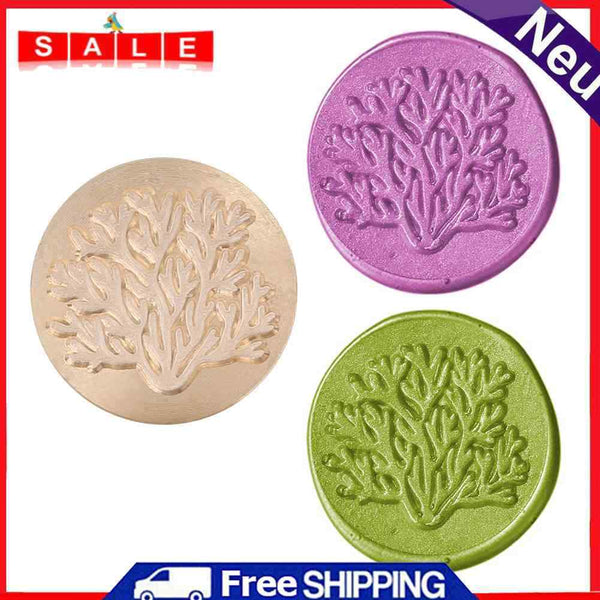 Plant Wax Seal Stamp Retro Round Sealing Wax Scrapbooking Stamp Head Hobby Tools