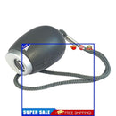 Keychain Projection Clock LED Digital Portable Lanyard Flashlight (Black)