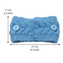 Elastic Candy Color Thick Warm Wide Hairband Knitted Headband Hair Accessories