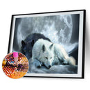 5D Diamond Painting Kit Wolf Full Round Drill Rhinestone DIY Wall Art Crafts Set
