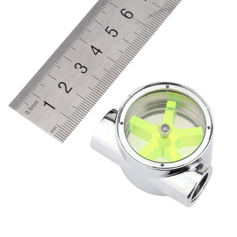 G1/4 5-Sheet Wheel Metal Water Flow Meter 44X 35X 25mm Cooler Zub