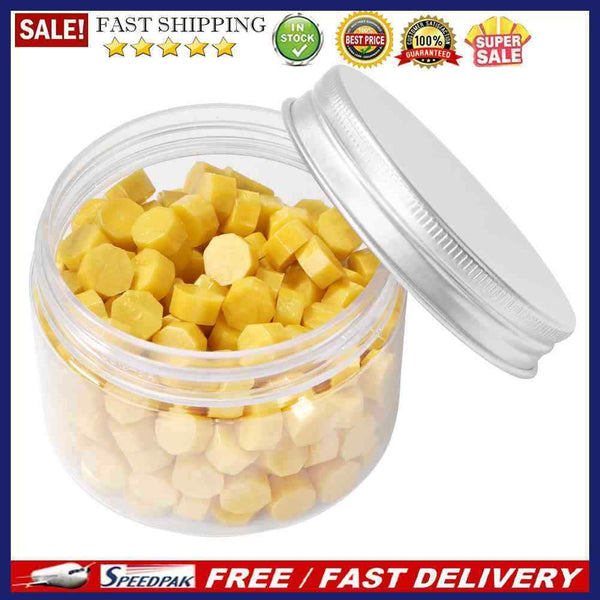 200pcs Yellow Octagonal Sealing Wax Beads for Wedding Invitation Scrapbooking