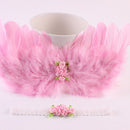 Boy Girl Flowers Angel Wings + Headband Set Photograph Props Outfits Feather