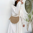 Ladies Vacation Beach Mini Purse Shoulder Crossbody Messenger Straw Weave Bags