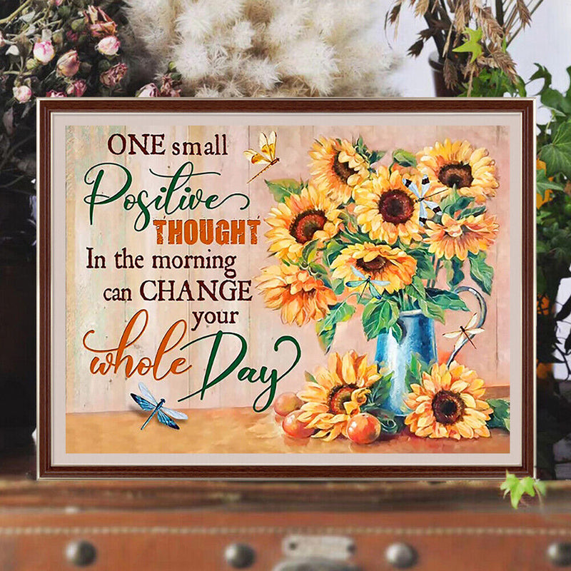 Sunflower 5D DIY Diamond Painting Kits Full Round Drill Wall Decoration Art (