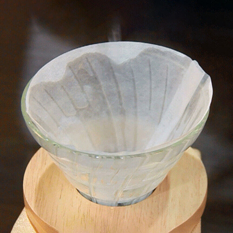 40pcs Dripper Coffee Filters Cone Cups Espresso Coffee Drip Tools Paper Filters