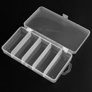 Multifunctional High Strength 5 Compartment Storage Case Box Transparent Visible PVC A
