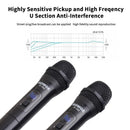 V-102 2pcs Wireless Microphone KTV Player Singing Speech Mic with Receiver Newly