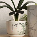 20pcs Wooden Herb Plant Pot Blackboard Garden Kitchen Flower Labels Props T6S1