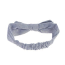 Korean Stripe Bow Knot Baby Hair Band Infant Elastic Headband(Sky Blue)
