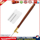 Embroidery Wooden Handle Crochet Hook 3 Needles Sewing Craft (Dark Brown) Newly