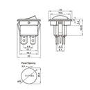 10PCS Round ON-OFF Red 4 Pin KCD1-105 Rocker Switch With Light Power Switch