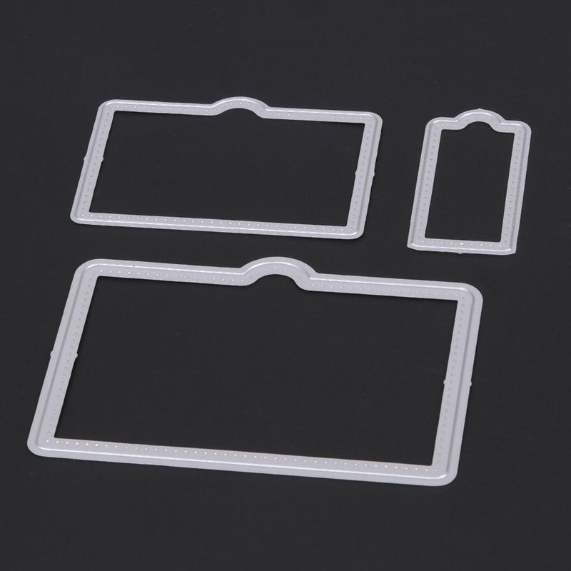 3pcs Frame DIY Scrapbooking the Card Metal Steel Punching Molds Stencils