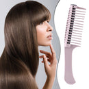 Anti Static Wide Tooth Hair Comb Reduce Hair Loss Curling Brush (Pink) Newly