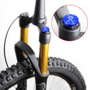 Dustproof MTB Front Fork Cap Bicycle Air Gas Valve Protective Cover (Blue) Newly