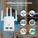 WiFi Repeater 2.4GHz 5.8GHz 1200Mbps Wi-Fi Amplifier Range Extender AP (EU)