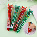 School Xmas Boy Ten Color Pen Christmas Ballpoint Pen Stationery Santa Claus