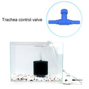 10pcs Aquarium Fish Tank Air Line Flow Control Regulate Valve Switch (Blue)