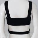 Sexy Women Cut-out Bustier Bralet Crop Top Corset Vest Blouse Tank S