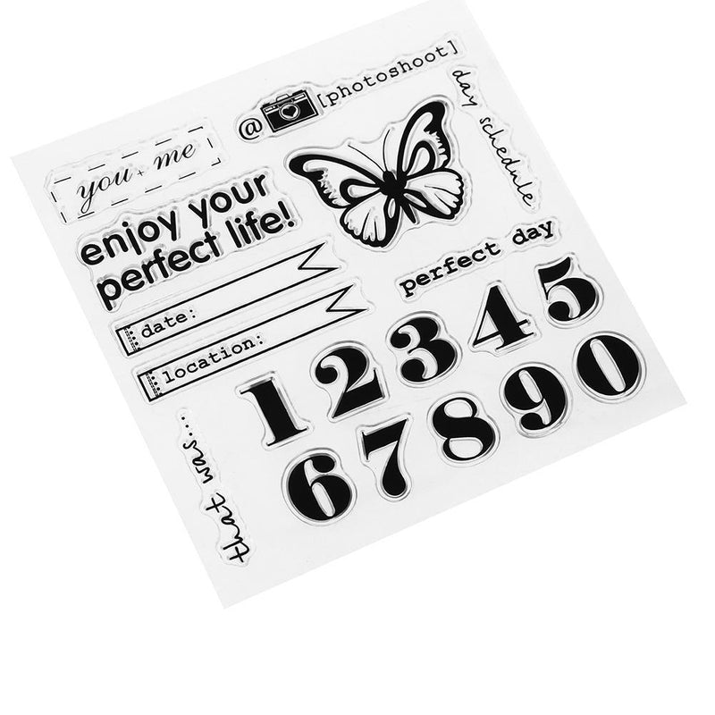 Digital Butterfly Silicone Clear Stamp DIY Scrapbooking Album Decor Seal