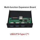 5 Port Front Panel TYPE-C 2 USB 3.0 3.5 inch Floppy Bay Adapter for PC
