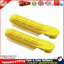 2pcs Hair Roots Fluffy Curlers Clip Hair Curler Twist DIY Tool (Yellow)  Newly
