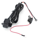 Universal Motorcycle Motorbike 2.1A USB Charger with Inline Fuse for Cell Phone