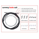 MEROCA Mountain Road Bike Cable Bicycle Brake Inner Wire Tips (Brake Black)