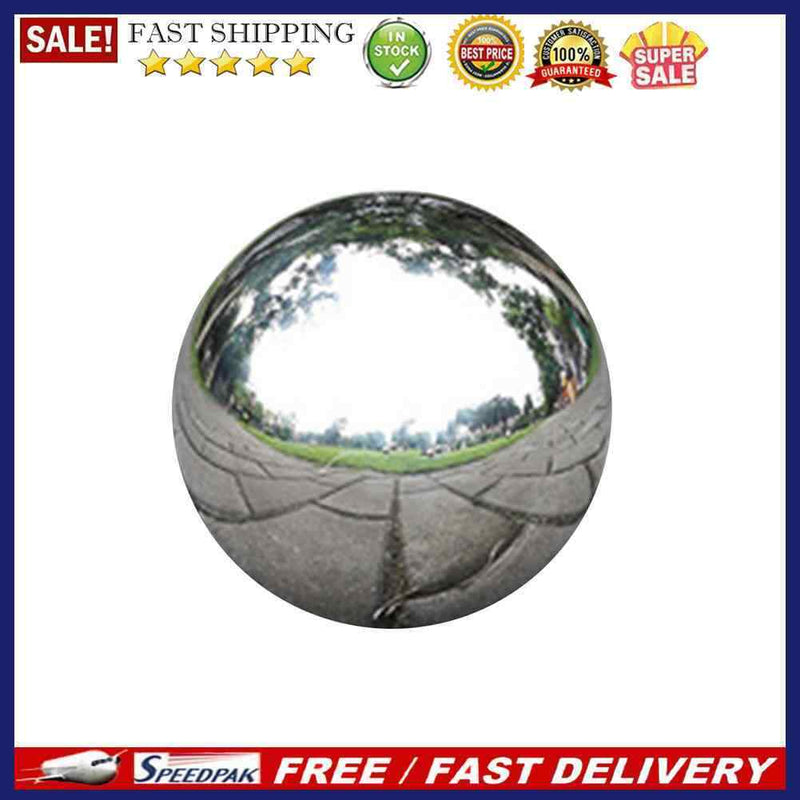 Stainless Steel Hollow Gloss Ball Reflective Metal Mirror Ball 3pcs(100mm)