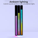 Rechargeable Sound Control Colorful Light RGB 32LED Pickup Lamp Bar (White)