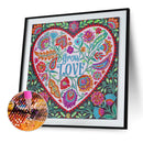 Partial Special Shape Drill Diamond Painting Heart Rhinestone Draw (UP112)