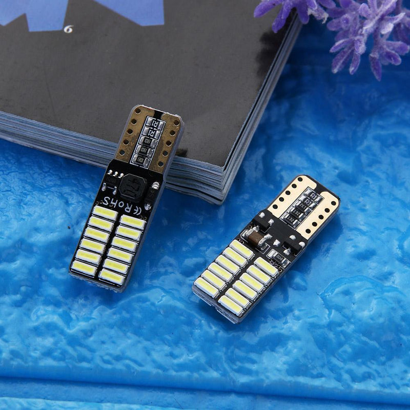 VODOOL 2ST Car Light T10 Led 4014 24 SMD LED Car Wide Lightweight Numbershi