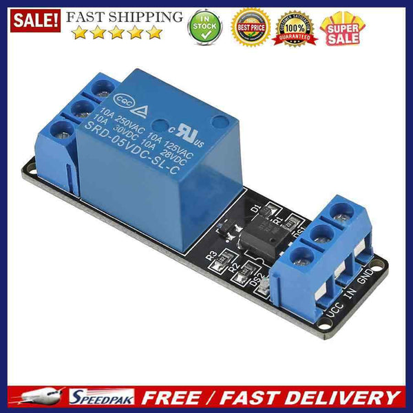 5V 1 Channel Relay Module Board Low Level Trigger w/Optocoupler Isolation