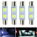 5050 2SMD COB 31MM Car LED Reading Bulbs Festoon Light C5W Dome Lamp For 4Pcs
