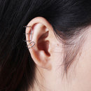 piercing Stainless Steel Punk Cartilage Hoop Ear Clip Cuff Wrap Earrings Tragus