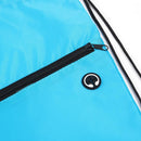 School Sports Nylon Drawstring Bag Sack Fitness Zipper Storage Rucksack Backp