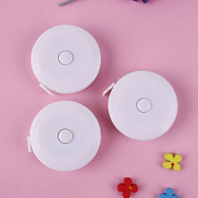 Soft Sewing Tailor Tape Measure Retractable Height Measuring Meter White Newly