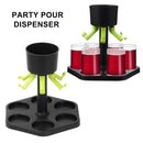 6 Shot Glass Dispenser Shot Buddy Dispenser for Filling Liquids Cocktail Wi