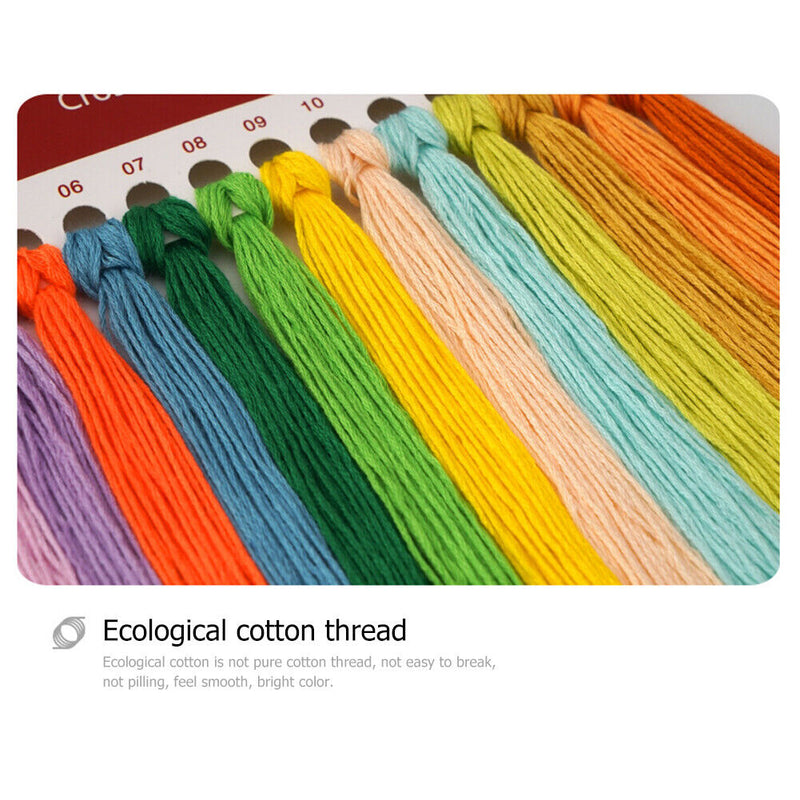 14CT Stamped Cross Stitch Kit Cotton Thread Embroidery Craft Wall Gift