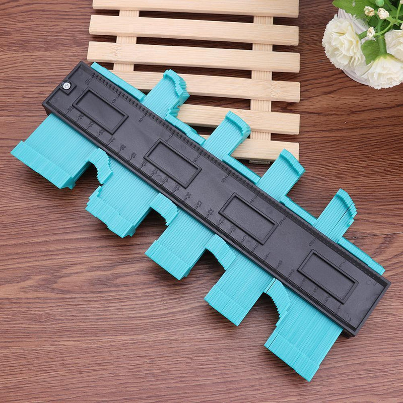 Plastic Irregular Shaper Profile Gauge Duplicator Contour Scales (Green)