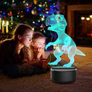Colorful Acrylic Dinosaur Halloween Lamp Touch Remote Control Ornaments Newly