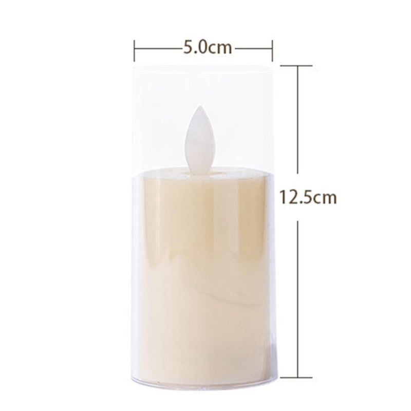 Flameless Candle Lights Electronic Tealight Wedding Home Decor (5x12.5cm)