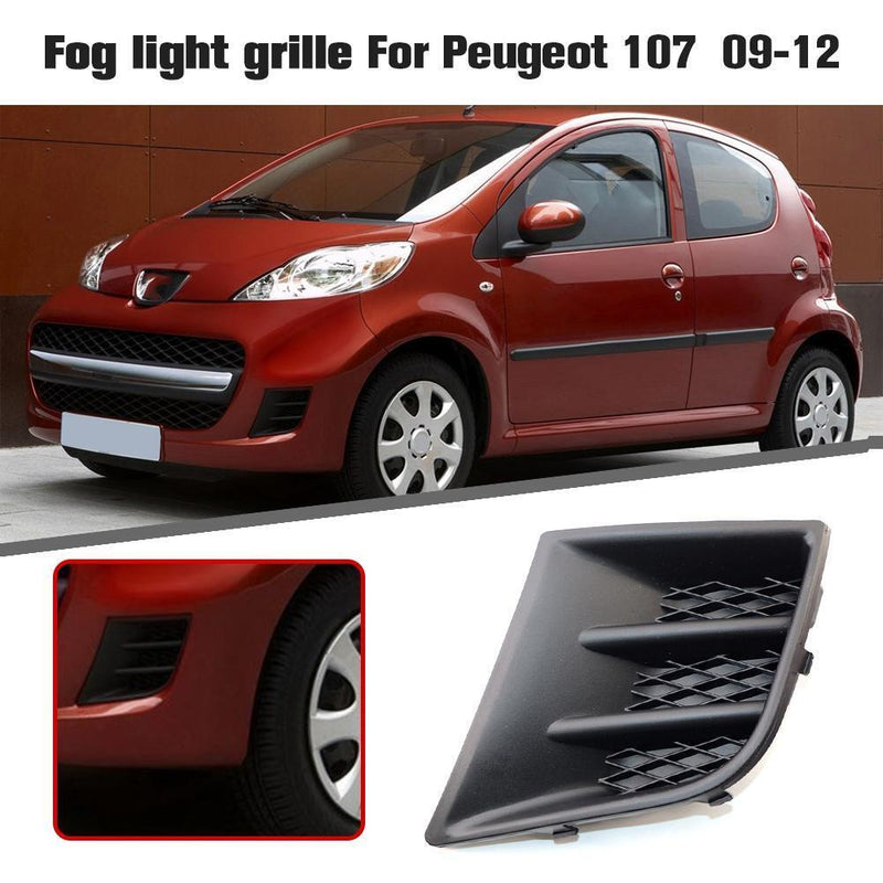 Car Fog Light Grille for Peugeot 107 09-12 Front Bumper Lamp Grill (Left)