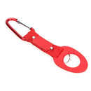 Sports Outdoor Rubber Kettle Buckle Carabiner Water Bottle Holder (Red)