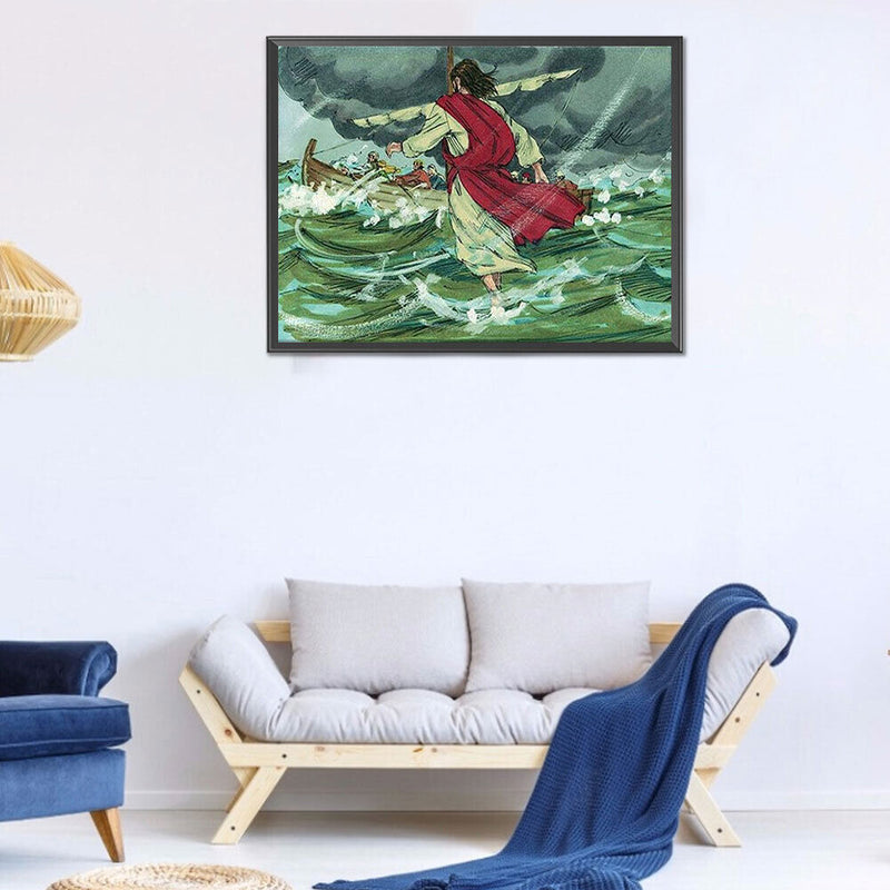 Waves Redemption Oil Paint By Numbers Kits DIY Home Decoration Gift Unframe