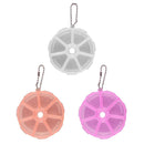 15pcs Portable 7 Day Weekly Round Drug Tablet Pill Box Medicine Splitters