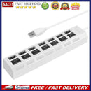 480Mbps Adapter Splitter USB Hub High Speed Multiple USB 2.0 Power Cord Expander