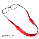 Eyeglasses Straps Sunglasses Lanyard Sports Anti Slip Cord Holder (Red)